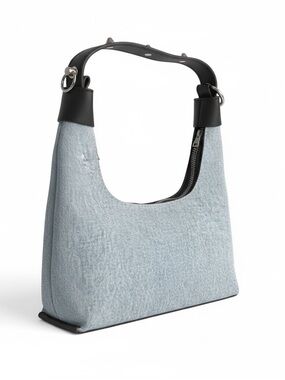 Stylish Denim and Black Women's Mini Bag